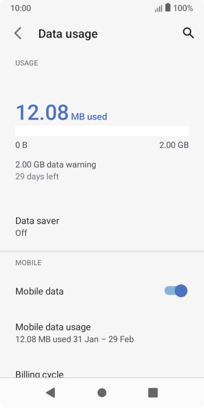 Press Data saver. Press Data saver.