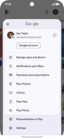 Press Manage apps and device.