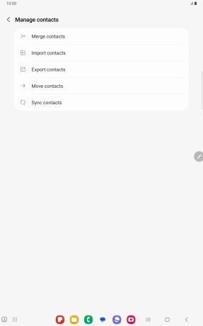 Press Merge contacts. Press Merge contacts.