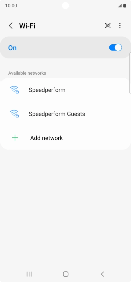 Press the menu icon. Press the menu icon.