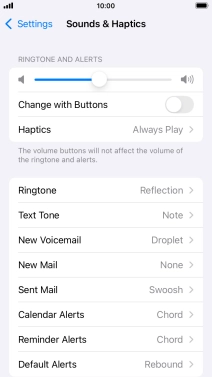 Press Text Tone.
