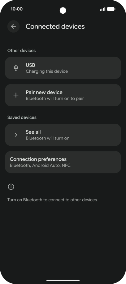 Press Connection preferences. Press Connection preferences.