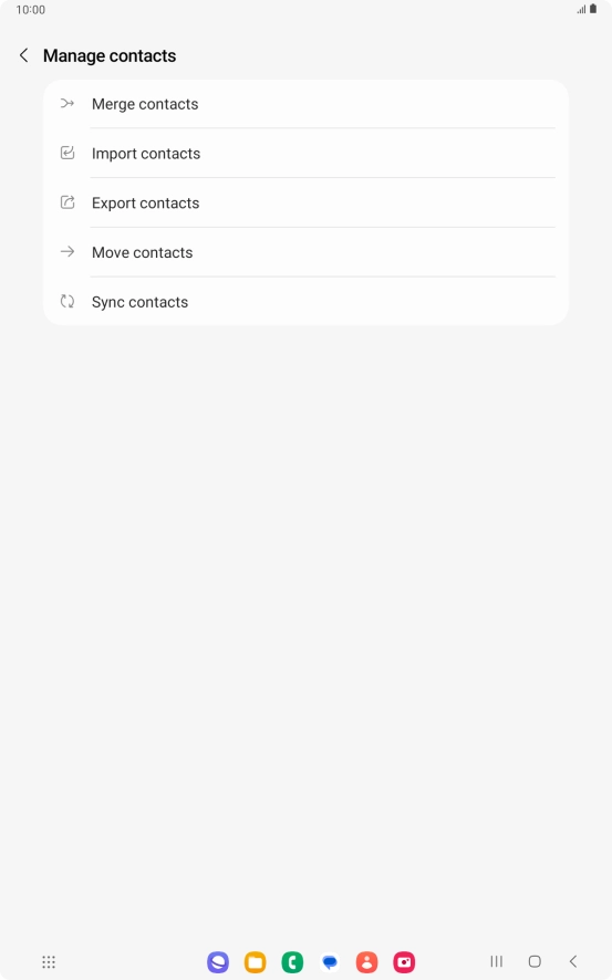 Press Merge contacts. Press Merge contacts.