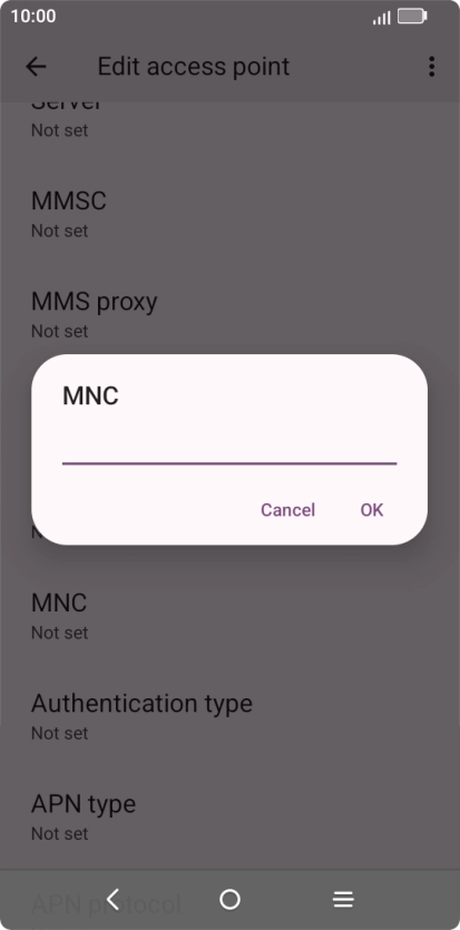 Key in 15 and press OK.