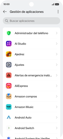 Pulsa la app deseada.