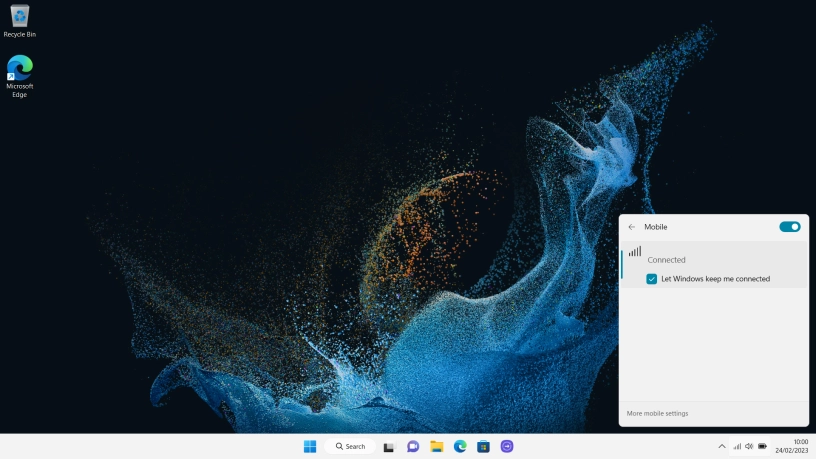 Click the desktop.