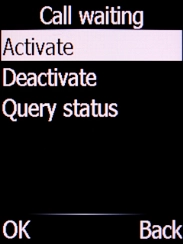 Select Activate and press the Left selection key to turn on the function. Select Activate and press the Left selection key to turn on the function.