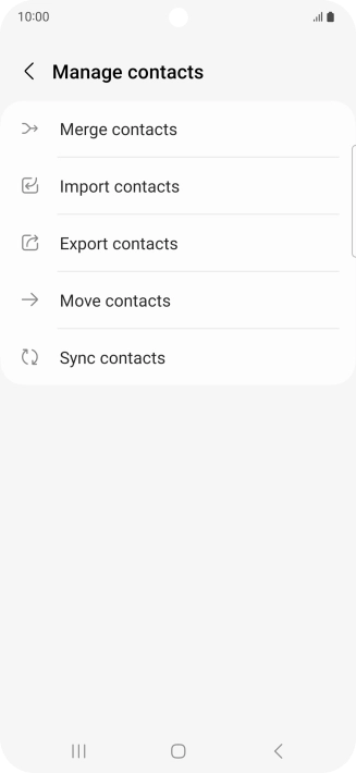 Press Import contacts.