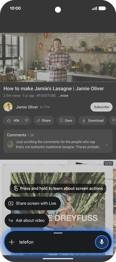 Press Ask about video. Press Ask about video.