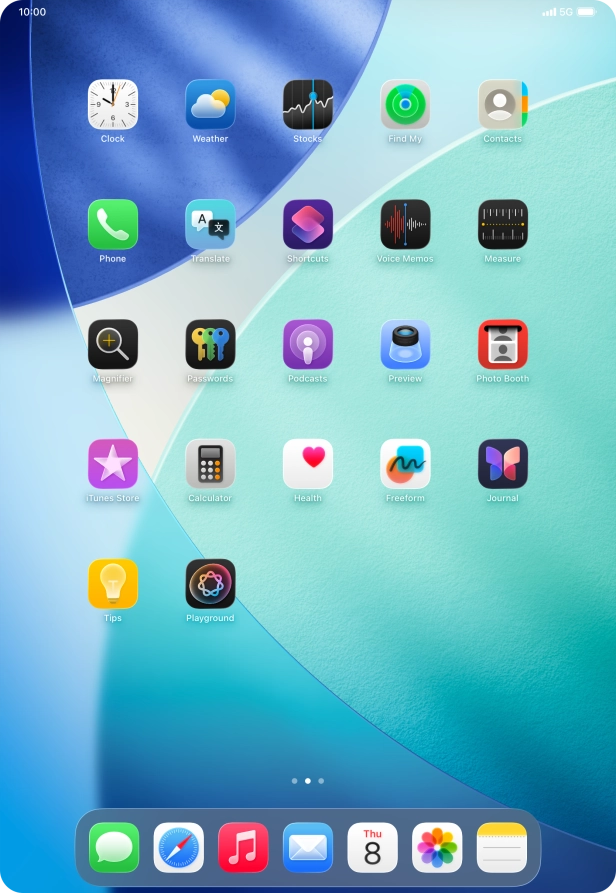 Press and hold anywhere on the home screen. Press and hold anywhere on the home screen.