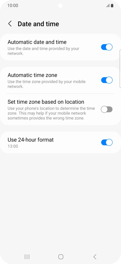 Press the Home key to return to the home screen. Press the Home key to return to the home screen.