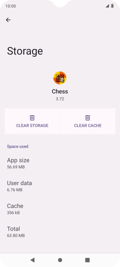 Press CLEAR CACHE.