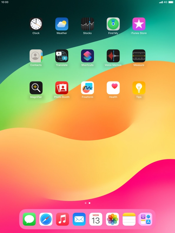 To add an application to Dock, press and hold the required application and drag it downwards to the left side of Dock. To add an application to Dock, press and hold the required application and drag it downwards to the left side of Dock.