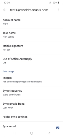 Press Account name and key in the required name. Press Account name and key in the required name.