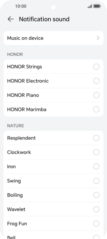 Press the required message tones to hear them.