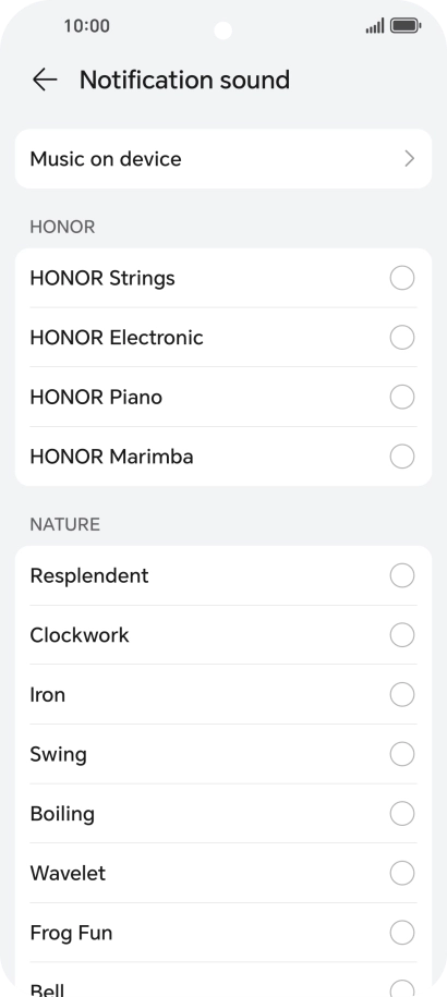 Press the required message tones to hear them.