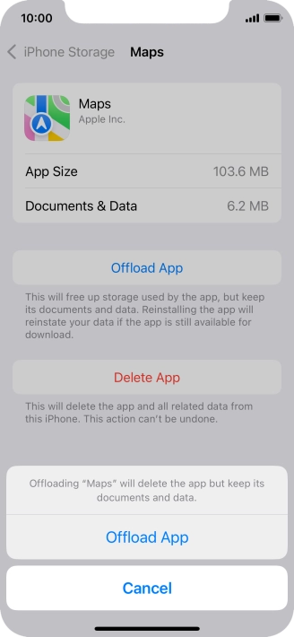 Press Offload App.