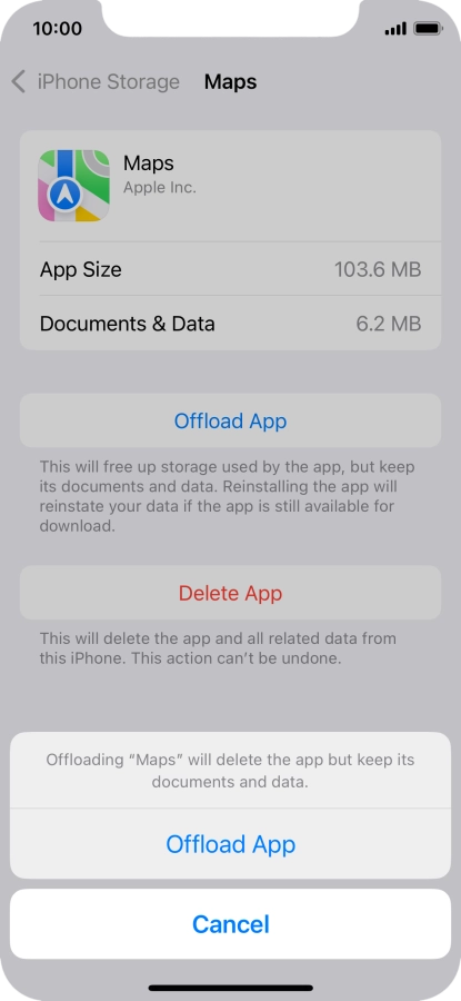 Press Offload App.