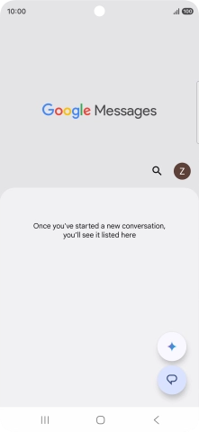 Press the profile icon. Press the profile icon.