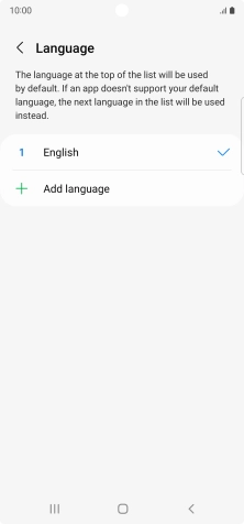 Press Add language.