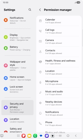 Press the required category. Press the required category.