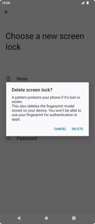 Press DELETE.