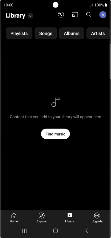 Press the drop down list. Press the drop down list.