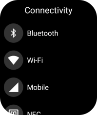 Press Bluetooth. Press Bluetooth.