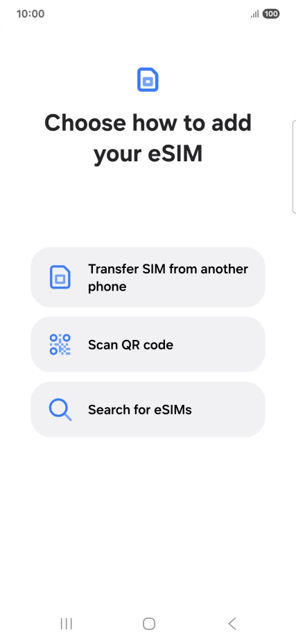 Press Scan QR code. Press Scan QR code.