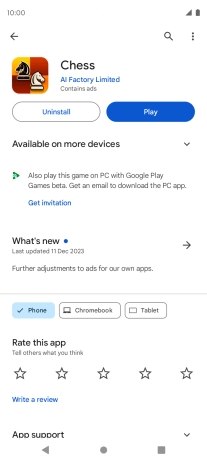 Press the Home key to return to the home screen.