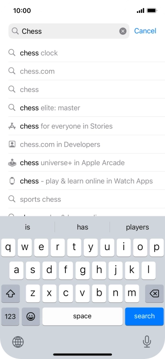 Press search.
