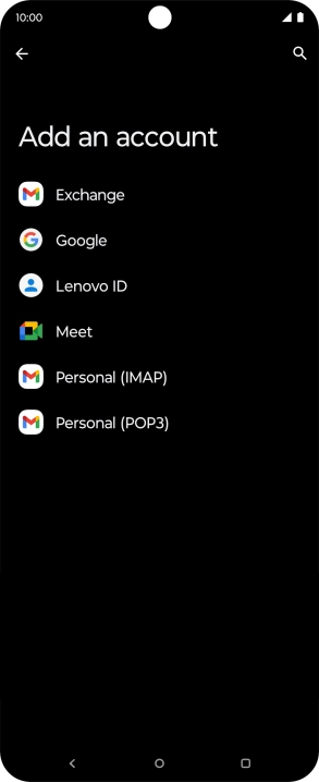 Press Google.