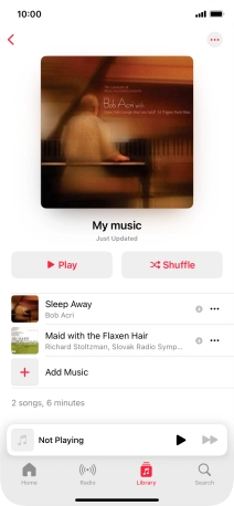 Go to the required category or playlist and press the required audio file. Go to the required category or playlist and press the required audio file.