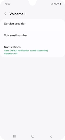 Press Voicemail number. Press Voicemail number.