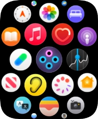 Press the music player icon. Press the music player icon.