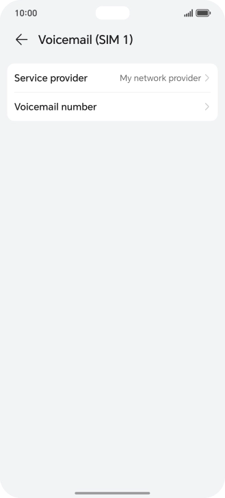 Press Voicemail number. Press Voicemail number.