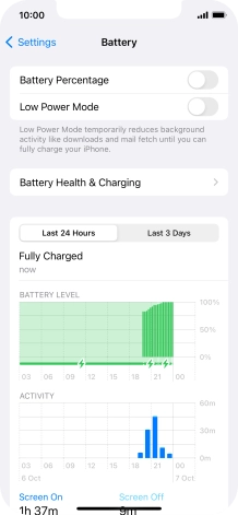 Press Battery Health & Charging. Press Battery Health & Charging.