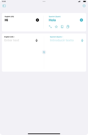 Press the screen size icon. Press the screen size icon.