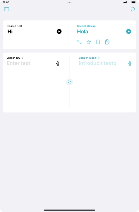 Press the screen size icon. Press the screen size icon.