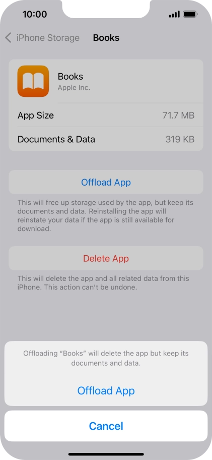 Press Offload App.