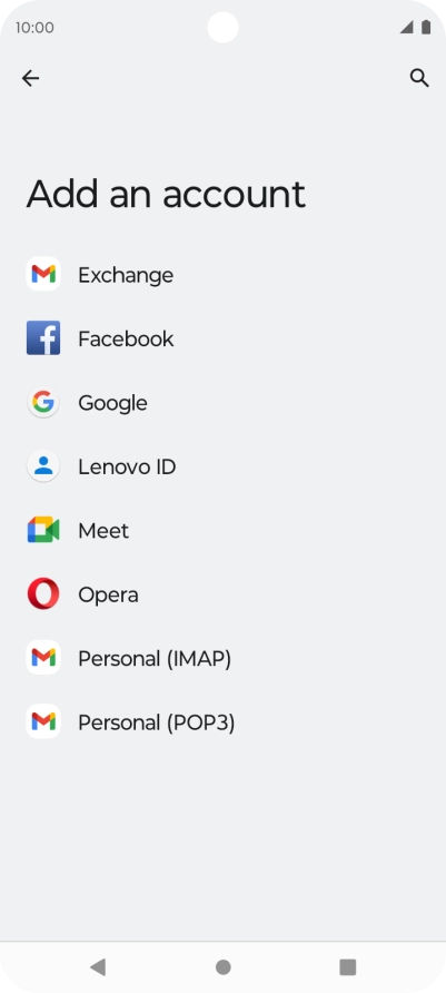 Press Google.