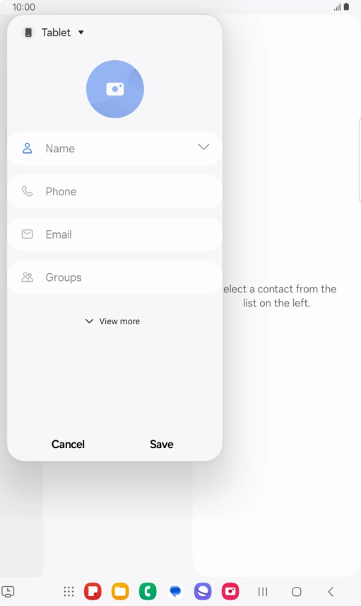 Press the address book drop down list. Press the address book drop down list.
