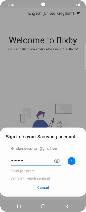 Press arrow right. Press arrow right.