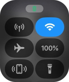 Press the find phone icon to send a signal to your phone.