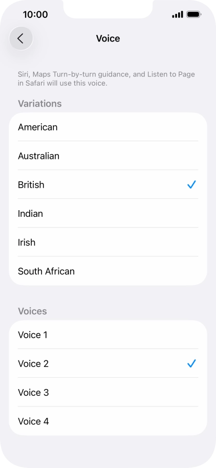 Press the required accent. Press the required accent.