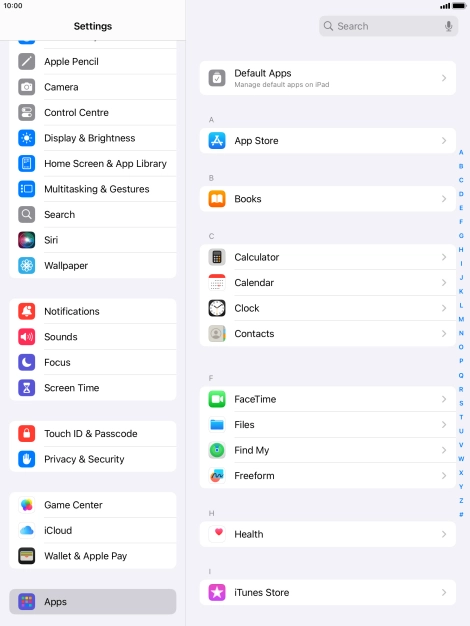 Press App Store.