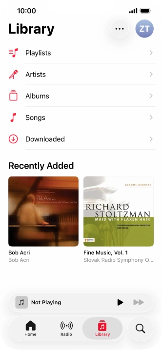 Press Playlists.