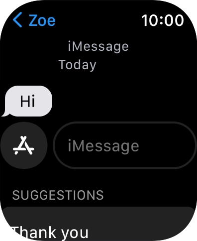Press iMessage and record the message. Press iMessage and record the message.