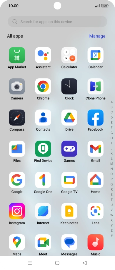Press Gmail. Press Gmail.