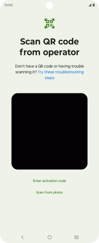Place the QR code you've received inside the phone camera frame to scan the code. Place the QR code you've received inside the phone camera frame to scan the code.